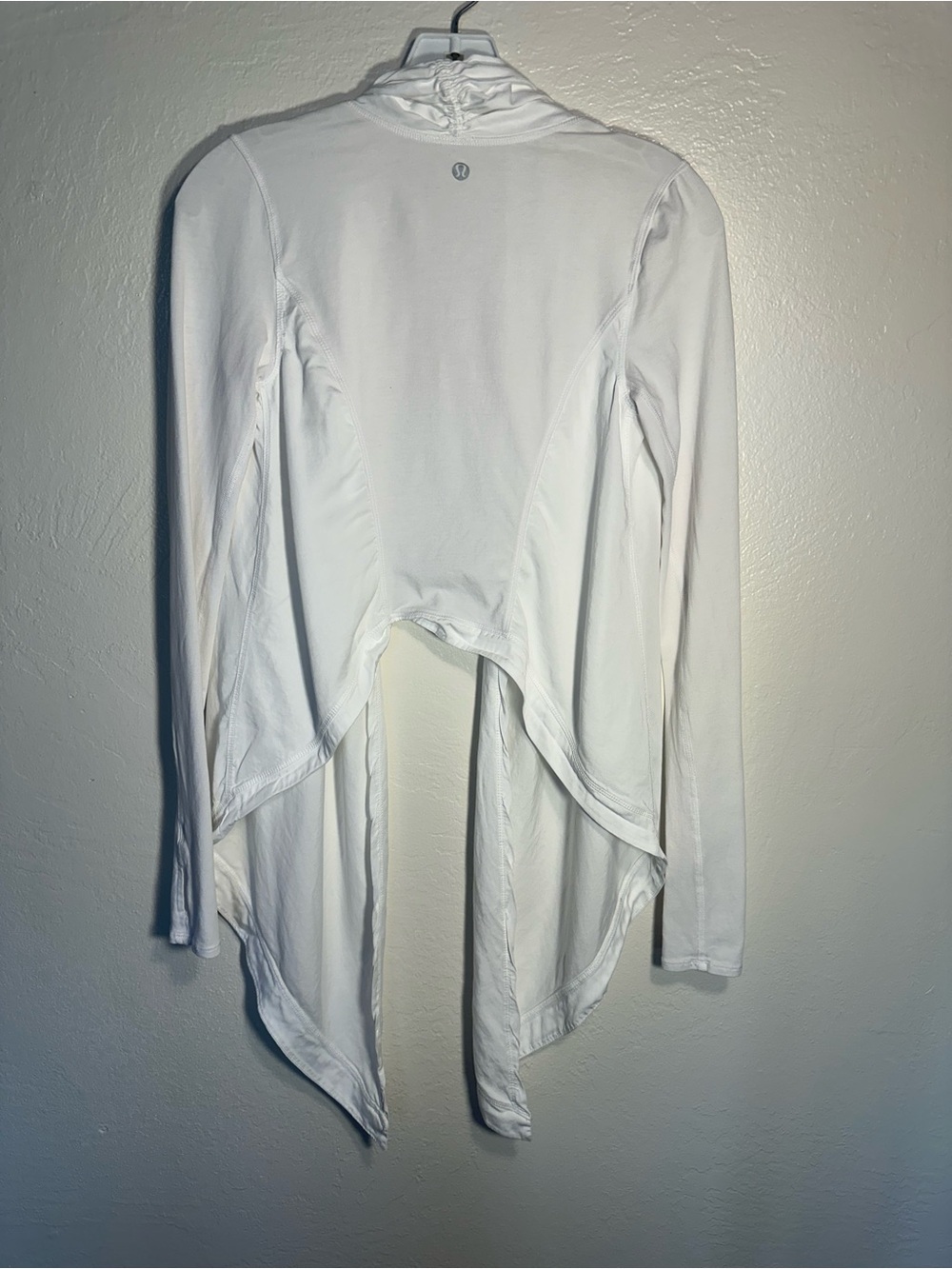 Lululemon Athletica White Lightweight Long Sleeve Open Front Cardigan